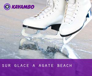 Sur glace à Agate Beach
