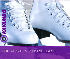 Sur glace à Alpine Lake