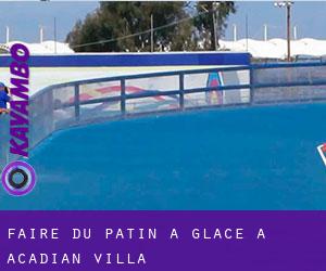Faire du patin à glace à Acadian Villa