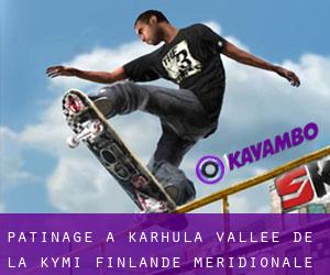patinage à Karhula (Vallée de la Kymi, Finlande-Méridionale)